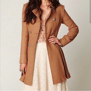 Double Breasted Wool Peacoat